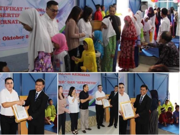 Penyantunan Anak Yatim dan Launching Air Minum Kemasan Binaan UNIBA