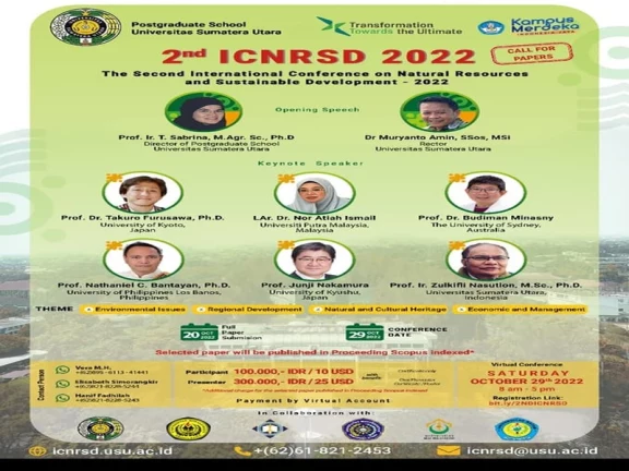 Confrance Internasional University of North Sumatera Collaboration with LPPM Batam University, Malikussale and Politeknik Pariwisata Medan