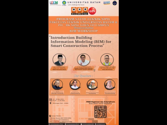 Seminar Program Studi Teknik Sipil Fakultas Teknik Universitas Batam & PII - BK Sipil Goes to Campus