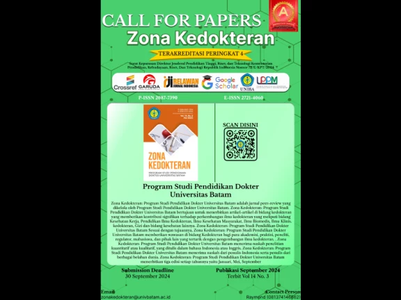 Call For Papers Jurnal Zona Kedokteran September 2024