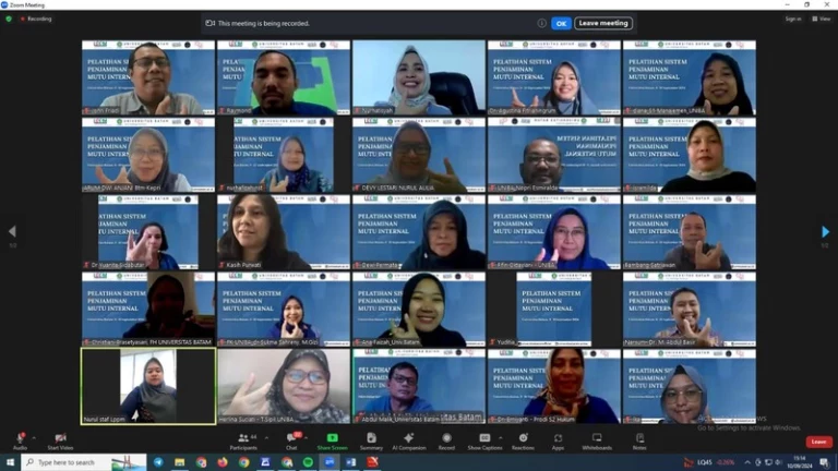 Pelatihan Sistem Penjaminan Mutu Internal Tahun 2024