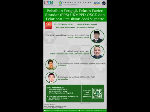 Pelatihan Penguji, Pelatih Pasien Standar (PPS) UKMPPD OSCE dan Pelatihan Penulisan Soal Vignatte