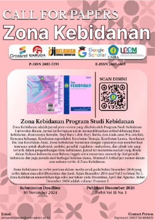 Call For Paper Desember 2024 Jurnal Zona Kebidanan