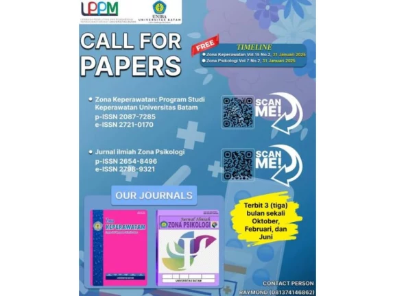 Call For Papers Januari 2025 Jurnal Zona Keperawatan dan Zona Psikologi