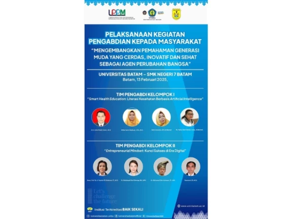 LPPM Universitas Batam Laksanakan Kegiatan Pengabdian kepada Masyarakat di SMK Negeri 7 Batam