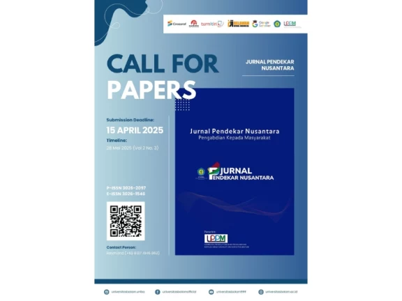 Call For Papers Mei 2025 Jurnal Pendekar Nusantara