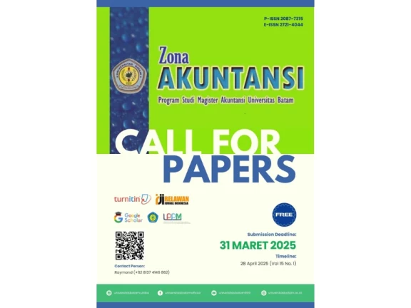Call For Papers April 2025 Jurnal Zona Akuntansi