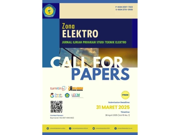 Call For Papers April 2025 Jurnal Zona Elektro