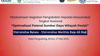Pelaksanaan Pengabdian Kepada Masyarakat Nasional Kolaborasi Universitas Batam dan Universitas Maritim Raja Ali Haji Tanjungpinang