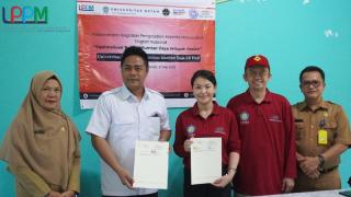 Pembukaan Pelaksanaan Pengabdian Kepada Masyarakat Nasional Kolaborasi Universitas Batam dan Universitas Maritim Raja Ali Haji Tanjung Pinang di Desa Pengudang, Kabupaten Bintan