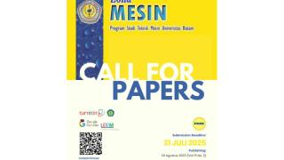 Call For Papers Agustus 2025 Zona Mesin