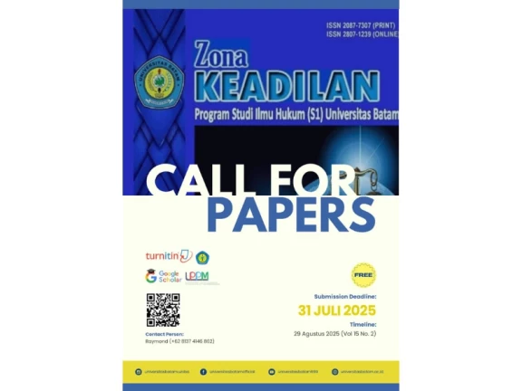 Call For Papers Agustus 2025 Zona Keadilan
