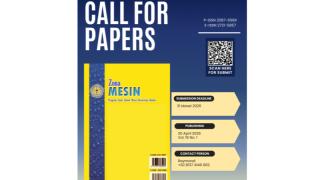 Call For Papers April 2026 Jurnal Zona Mesin