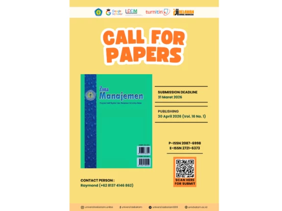 Call For Papers April 2026 Jurnal Zona Manajemen