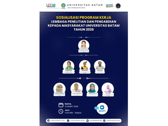 Sosialisasi Program Kerja Lembaga Penelitian dan Pengabdian Kepada Masyarakat Universitas Batam Tahun 2026