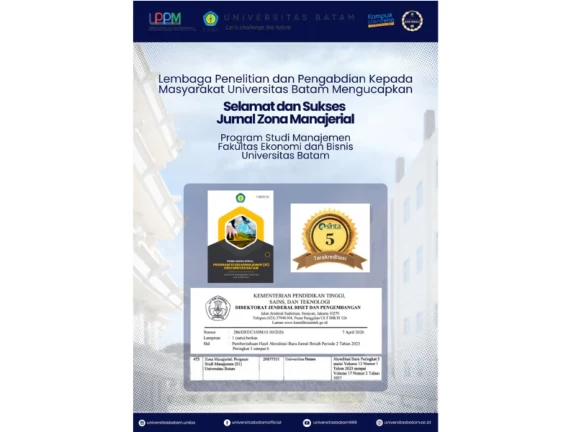 Jurnal Zona Manajerial Mendapatkan Akreditasi Sinta 5 Oleh KEMENDIKTISAINTEK