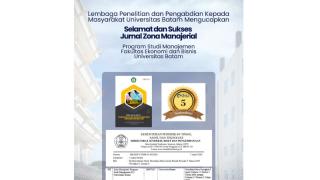 Jurnal Zona Manajerial Mendapatkan Akreditasi Sinta 5 Oleh KEMENDIKTISAINTEK