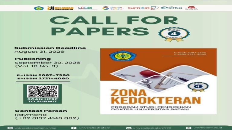 Call For Papers September 2026 Jurnal Zona Kedokteran