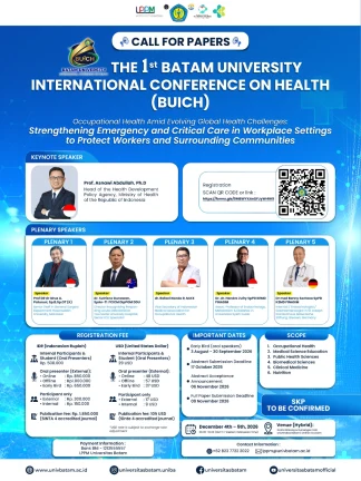 Universitas Batam Gelar 1st Batam University International Conference on Health (BUICH) 2026