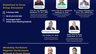 LPPM UNIBA berkolaborasi dengan Universitas Diponegoro menyelenggarakan kegiatan Diseminasi, Focus Group Discussion dan Workshop Kurikulum Magister Perencanaan Wilayah 